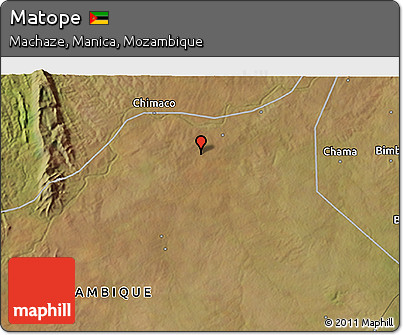 Satellite 3D Map of Matope