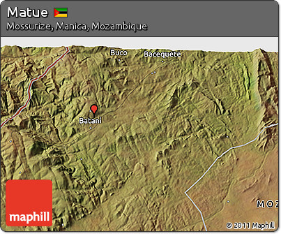 Satellite 3D Map of Matue