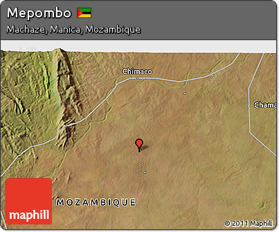 Satellite 3D Map of Mepombo