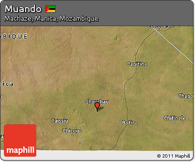 Satellite 3D Map of Muando