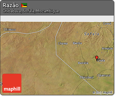 Satellite 3D Map of Razão