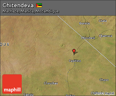 Satellite 3D Map of Chitendeva