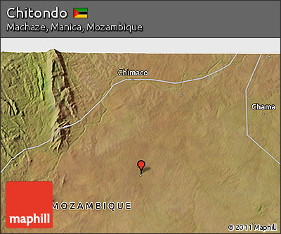 Satellite 3D Map of Chitondo