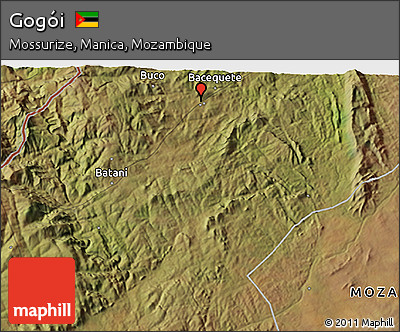 Satellite 3D Map of Gogói