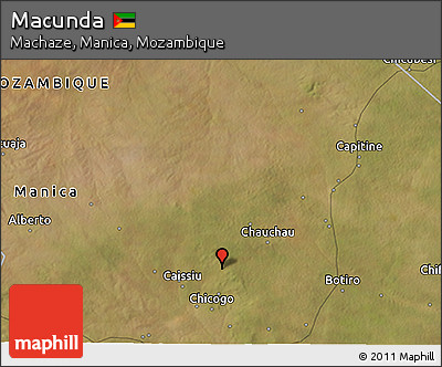 Satellite 3D Map of Macunda
