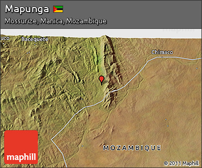 Satellite 3D Map of Mapunga
