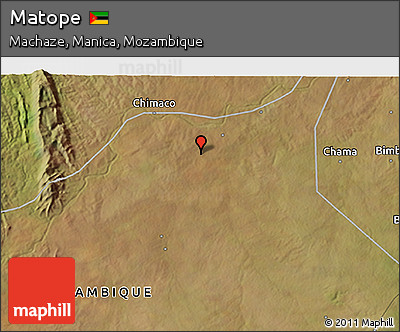 Satellite 3D Map of Matope