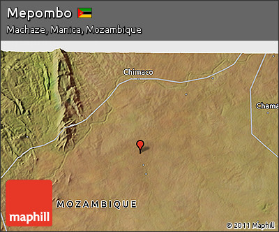 Satellite 3D Map of Mepombo