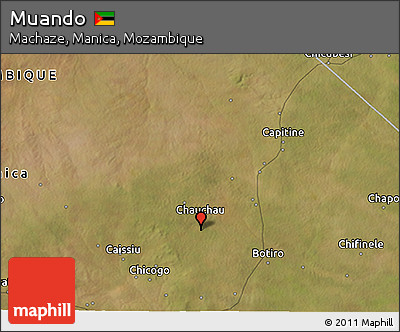 Satellite 3D Map of Muando