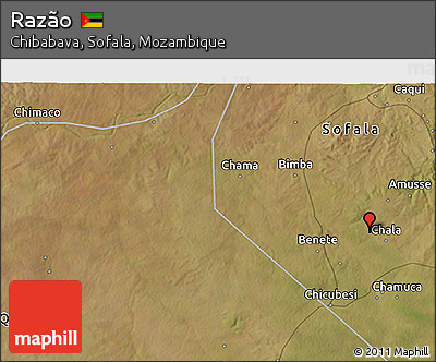 Satellite 3D Map of Razão