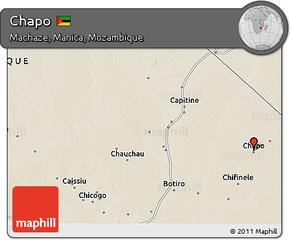 Shaded Relief 3D Map of Chapo