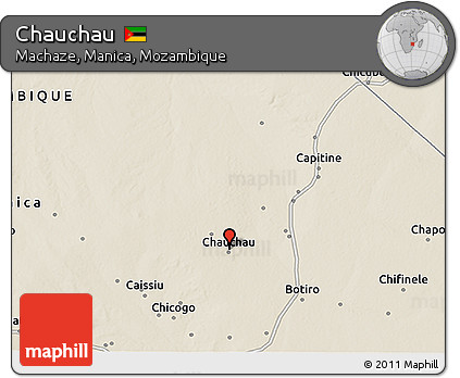 Shaded Relief 3D Map of Chauchau