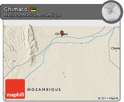 Shaded Relief 3D Map of Chimaco