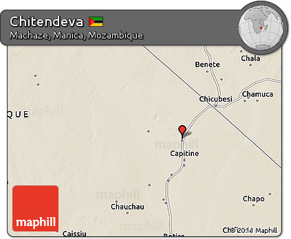 Shaded Relief 3D Map of Chitendeva