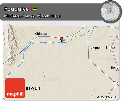 Shaded Relief 3D Map of Fouquice