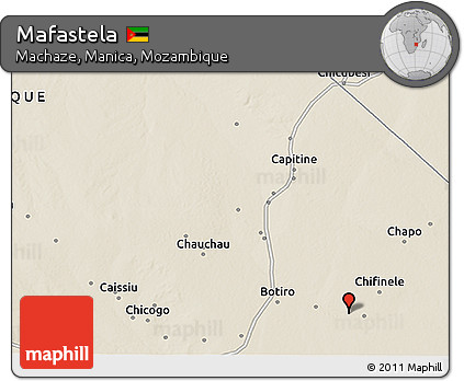 Shaded Relief 3D Map of Mafastela