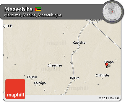 Shaded Relief 3D Map of Mazechita