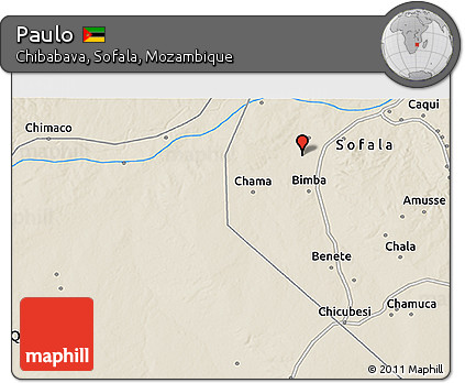 Shaded Relief 3D Map of Paulo