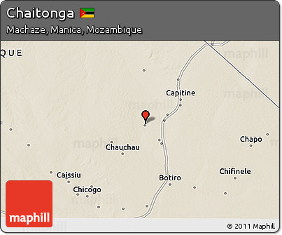 Shaded Relief 3D Map of Chaitonga