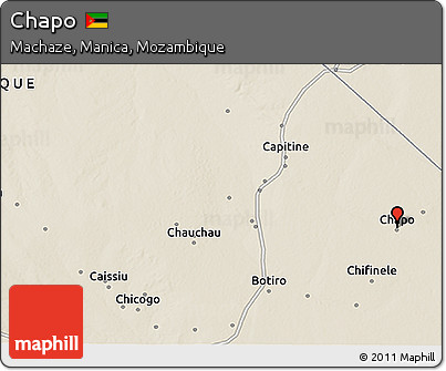 Shaded Relief 3D Map of Chapo