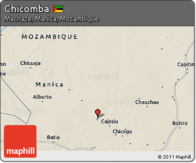 Shaded Relief 3D Map of Chicomba