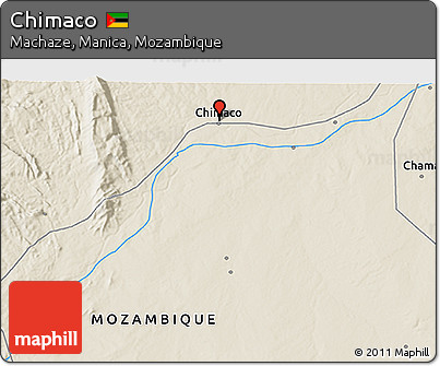 Shaded Relief 3D Map of Chimaco