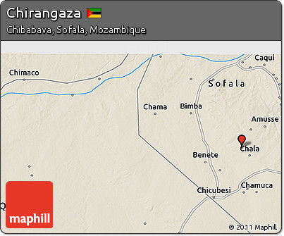 Shaded Relief 3D Map of Chirangaza