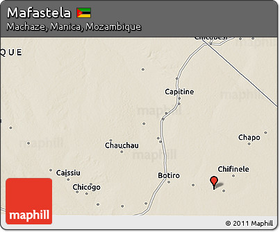 Shaded Relief 3D Map of Mafastela