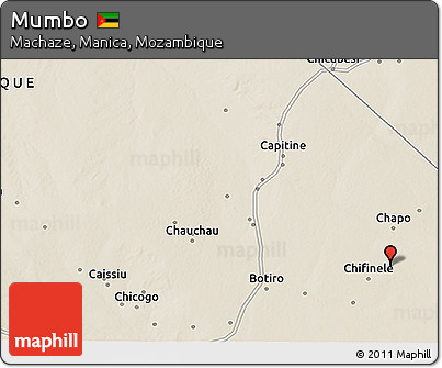 Shaded Relief 3D Map of Mumbo