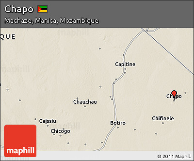 Shaded Relief 3D Map of Chapo