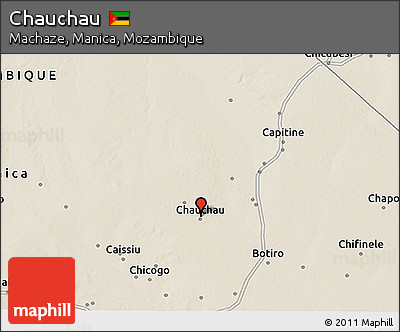 Shaded Relief 3D Map of Chauchau