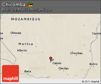 Shaded Relief 3D Map of Chicomba