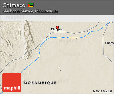 Shaded Relief 3D Map of Chimaco