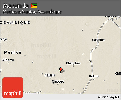 Shaded Relief 3D Map of Macunda