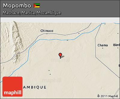 Shaded Relief 3D Map of Mopombo
