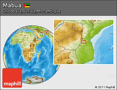 Physical Location Map of Mabua