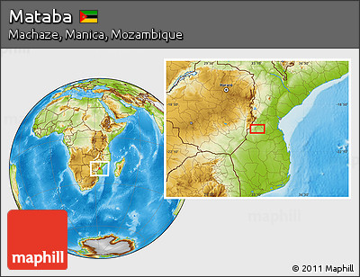 Physical Location Map of Mataba