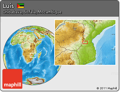 Physical Location Map of Luís