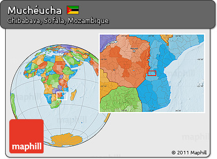 Political Location Map of Muchéucha