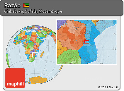 Political Location Map of Razão