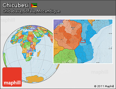 Political Location Map of Chicubesi