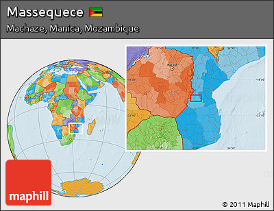 Political Location Map of Massequece