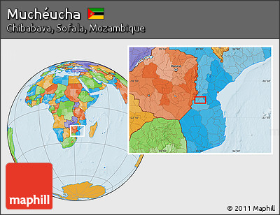 Political Location Map of Muchéucha