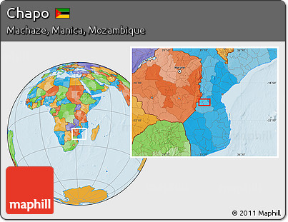 Political Location Map of Chapo