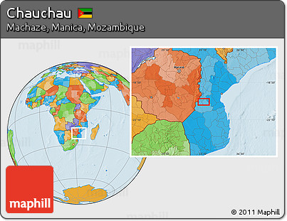 Political Location Map of Chauchau