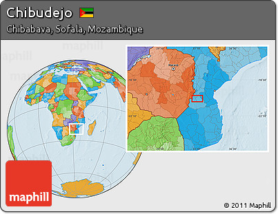 Political Location Map of Chibudejo
