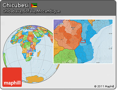 Political Location Map of Chicubesi