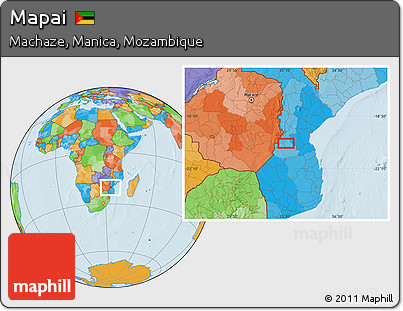 Political Location Map of Mapai