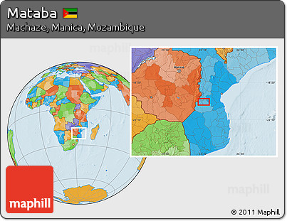 Political Location Map of Mataba