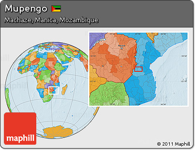 Political Location Map of Mupengo